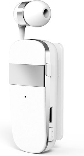 K53 In-ear Bluetooth Handsfree Earphone Lapel White view 2