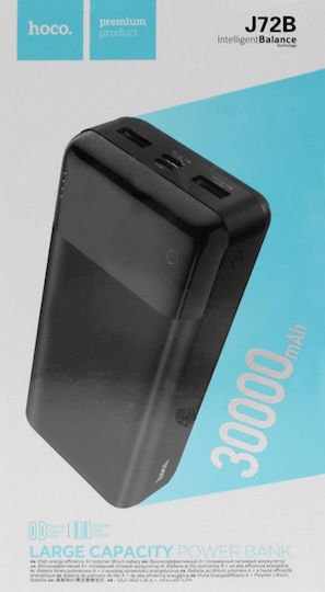 Hoco J72B Easy Travel Power Bank 30000mAh 22.5W with 2 USB-A Ports Black view 3