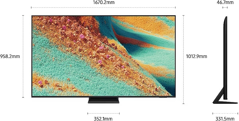 Samsung Smart Television 75" 4K UHD Mini LED QE75QN85FAU (2025) view 4