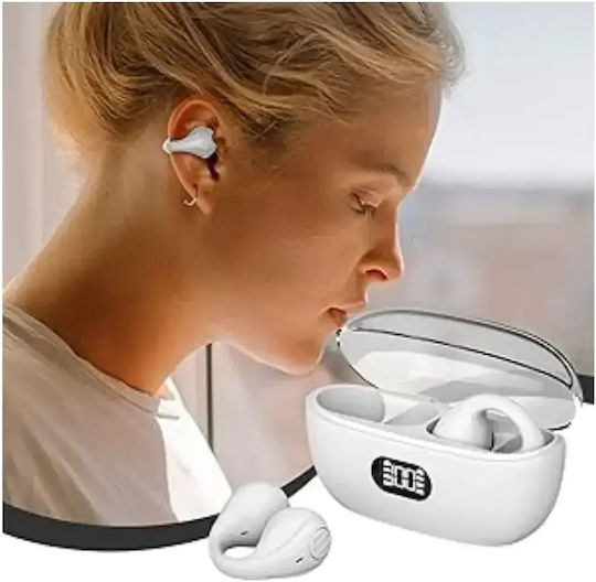 Arrango AC48930 Bone Conduction Bluetooth Handsfree Earphones with Charging Case White view 4