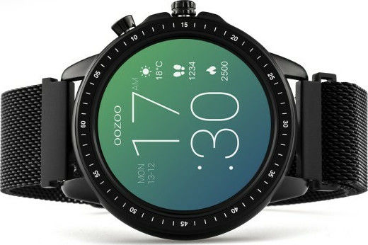 Oozoo Q00309 45mm Smartwatch with Heart Rate Monitor (Black) view 7
