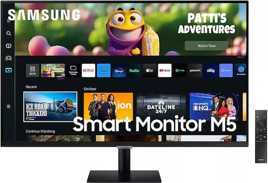 Samsung M5 S27CM500EU VA HDR Smart Monitor 27" FHD 1920x1080 with Response Time 4ms GTG view 1