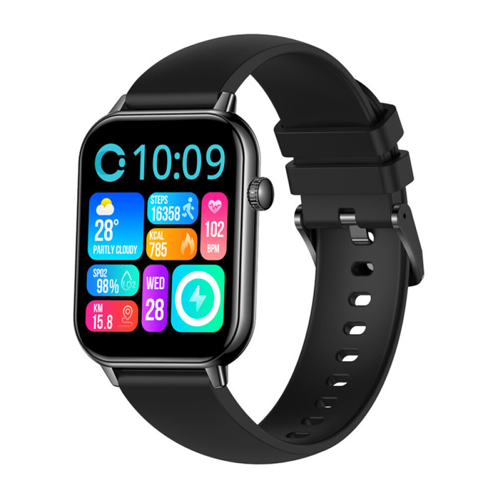 Colmi C28 Smartwatch with Heart Rate Monitor Black