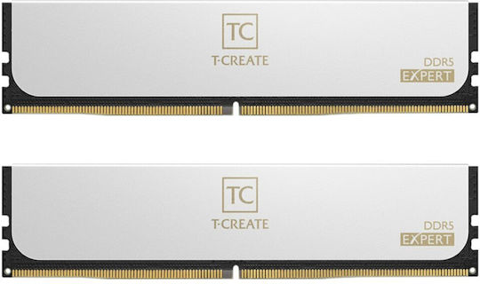 TeamGroup Expert 32GB DDR5 RAM with 2 Modules (2x16GB) and 6400 Speed for Desktop (CTCWD532G6400HC32ADC01)