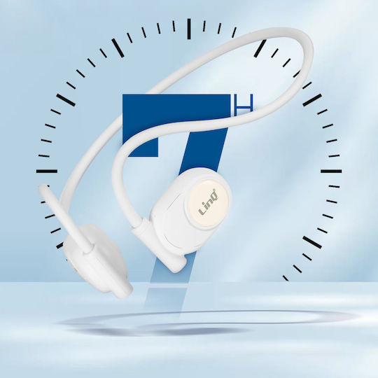LinQ R208 Open Ear Bluetooth Handsfree Earphones with Sweat Resistance White view 3