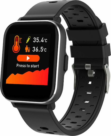 Denver SW-162 Smartwatch with Heart Rate Monitor (Black) vue 3