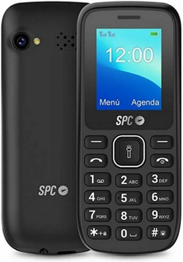 SPC Talk Dual SIM Mobile with Buttons Black view 1