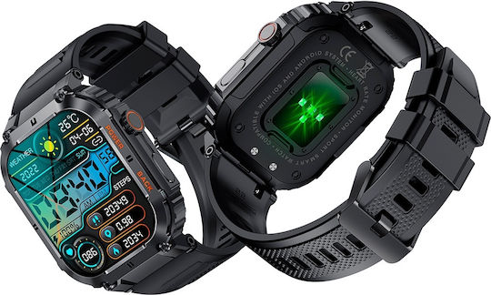 Aoke K57 Pro Smartwatch with Heart Rate Monitor (Black) view 9