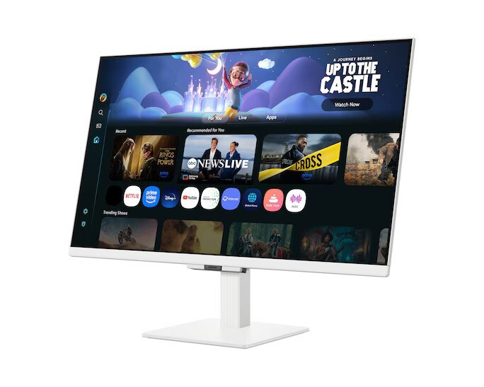 Samsung M5 M50F Smart Monitor 27" FHD 1920x1080 with Response Time 5ms GTG White view 3