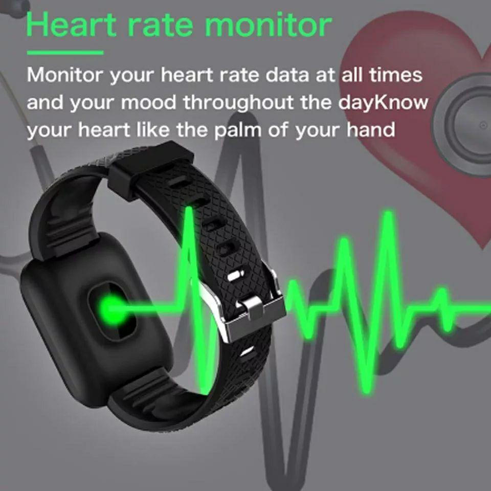ID116 plus Smartwatch with Heart Rate Monitor (Green) view 4