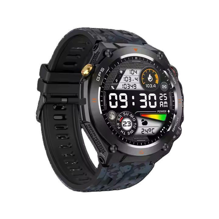 Smartwatch Kc82 Gps & Sleep Tracker Mαύρο Unitek vy 2