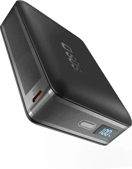SBS High Density Power Bank 10000mAh 30W with USB-C Port Black view 1
