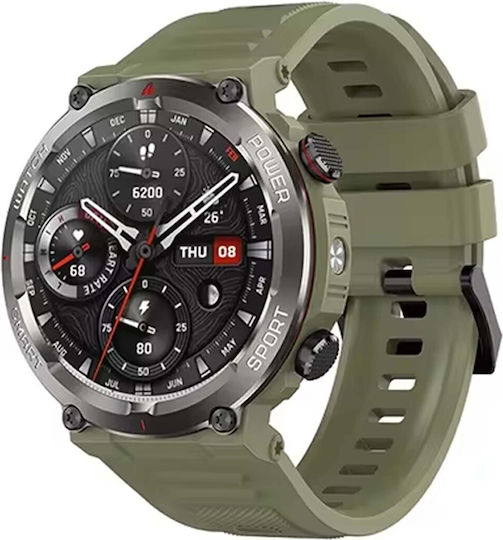 BlackView W50 Pro 56mm Waterproof Smartwatch with Heart Rate Monitor (Green)