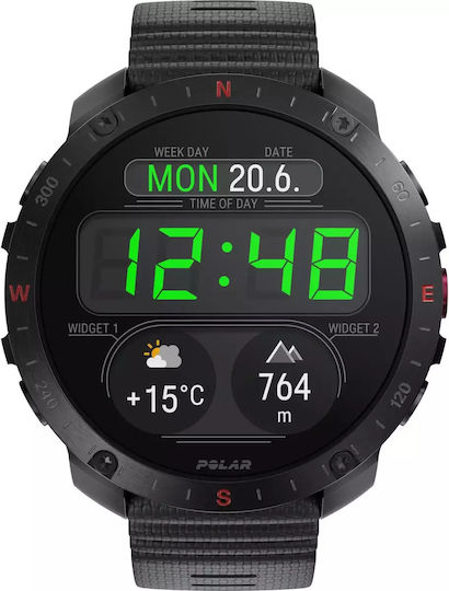 Polar Grit X2 Pro + Heart Rate Belt Stainless Steel 49mm Waterproof Smartwatch with Heart Rate Monitor (S/L Black Silicone Strap) view 4