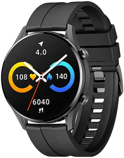 Imilab W12 Waterproof Smartwatch with Heart Rate Monitor (Black) view 2