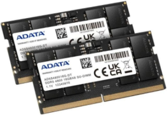 Adata DDR5 with Module 1x32GB and Speed 2400 for Laptop AD5S480032G-S view 2