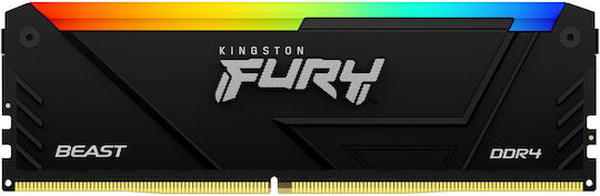 Kingston Fury Beast DDR4 32GB RAM with 2x16GB Modules and Speed 3600 for Desktop KF436C18BB2AK2/32 view 2