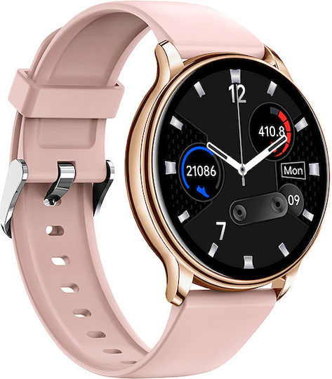 Nubi KM10 Smartwatch with Heart Rate Monitor (Pink) view 3