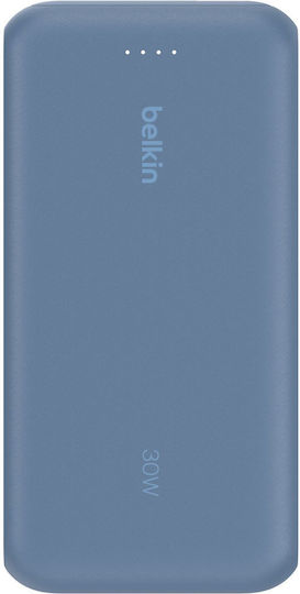 Belkin BoostCharge Power Bank 20000mAh 30W with USB-A Port and USB-C Port Power Delivery Blue view 3