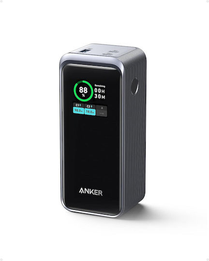 Anker 735 Prime Power Bank 20000mAh 200W with USB-A Port and 2 USB-C Ports Silver