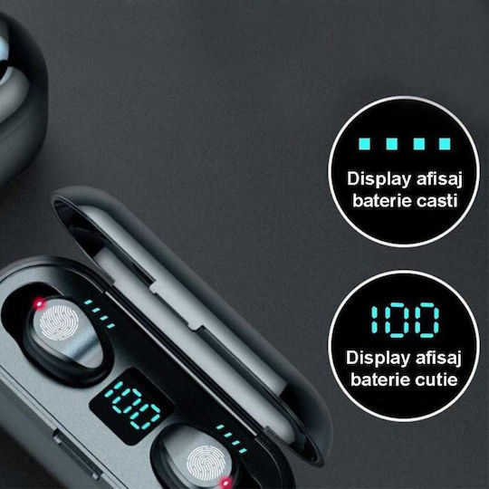 T20 Earbud Bluetooth Handsfree Earphones with Sweat Resistance and Charging Case Intelligent LED Display vista 5