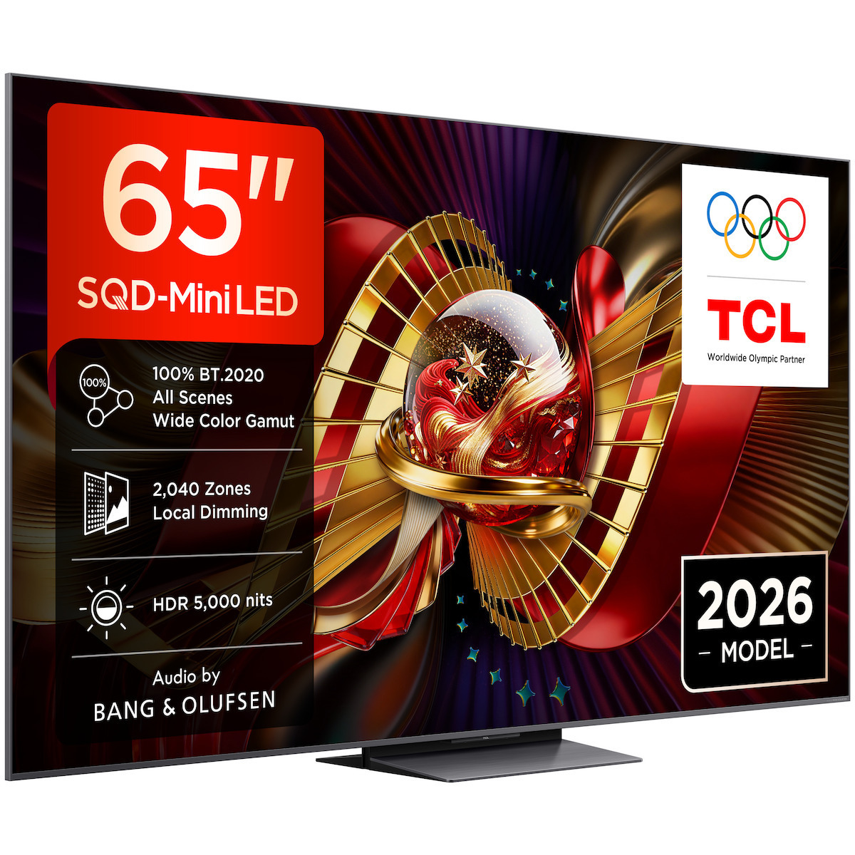 TCL Smart TV 65" 4K UHD SQD-Mini LED C8L HDR (2026) 65C8L view 4