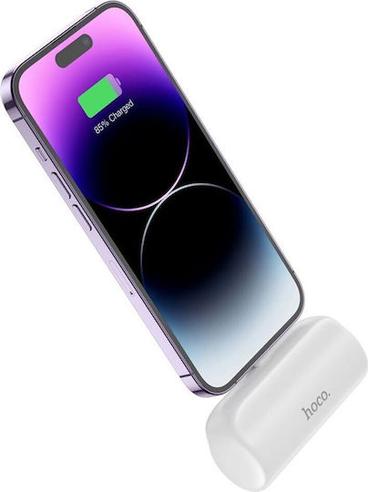Hoco J106 Pocket Lightning Power Bank 5000mAh White view 2
