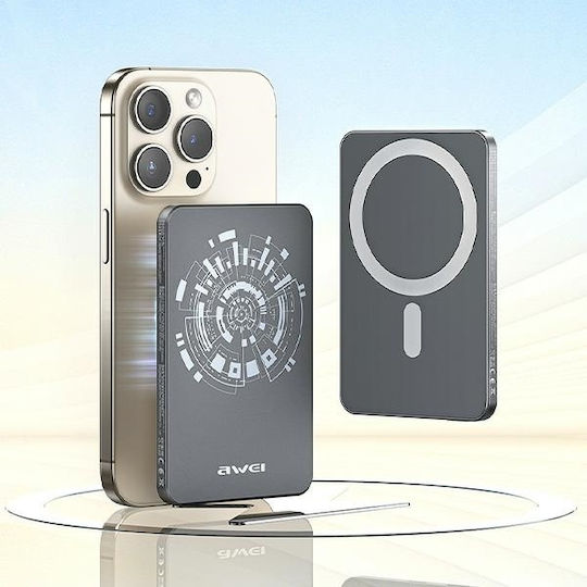 Awei P112K MagSafe Power Bank 5000mAh Gray view 4