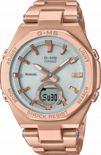 Casio MSG-B100DG-4AER Stainless Steel 47mm Waterproof Smartwatch (Rose Gold) view 1