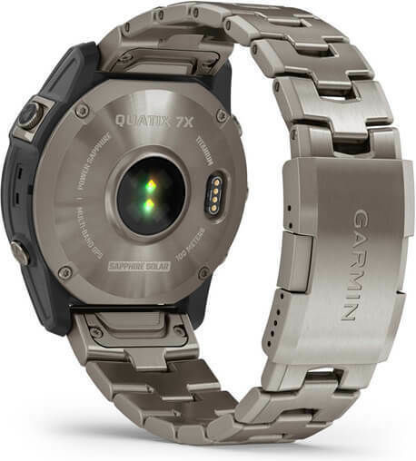 Garmin Quatix 7X Solar Edition Titanium 51mm Waterproof Smartwatch with Heart Rate Monitor (Gray) view 9