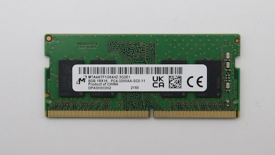 DDR4 with 1x8GB Module and 3200 Speed for Laptop 5M30V06805