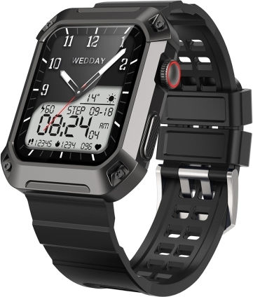 Rogbid Tank S2 1.83 Inch Ips Screen Smart Watch Support Bluetooth Calling Blood Pressure Sleep Monitoring Black