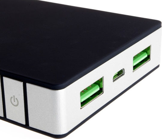 PowerNeed P10000B Power Bank 10000mAh with 2 USB-A Ports Black vue 4