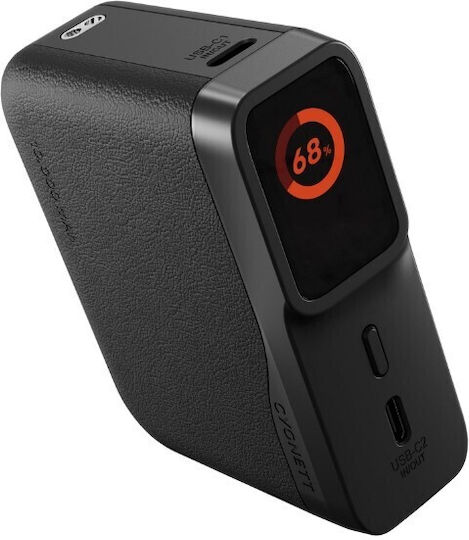 Cygnett Encore Power Bank 10000mAh 45W with USB-A Port and 2 USB-C Ports Black view 1