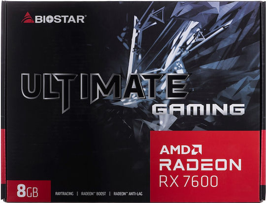 Biostar Radeon RX 7600 8GB GDDR6 Ultimate Gaming Graphics Card view 6