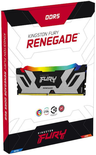Kingston Fury Renegade RGB DDR5 48GB RAM with 2x24GB Modules and Speed 6400 for Desktop KF564C32RSAK2-96 vue 9