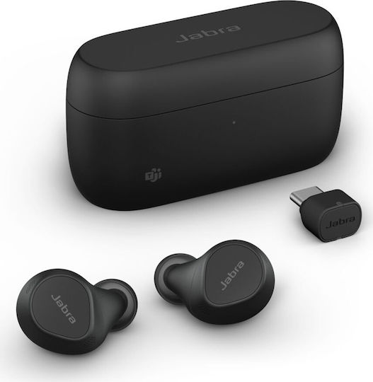 Jabra Evolve2 USB-C MS In-ear Bluetooth Handsfree Earphones with Sweat Resistance and Charging Case Black