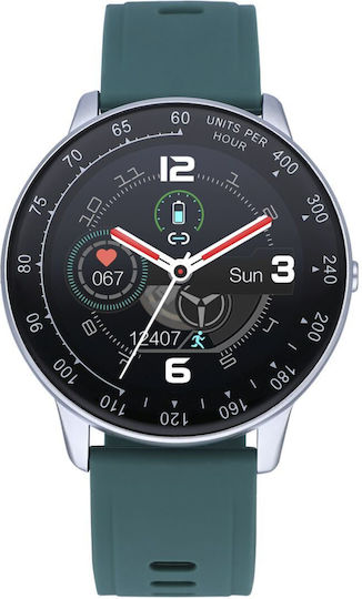 Radiant Times Square Smartwatch with Heart Rate Monitor (Green) view 3
