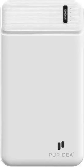 Puridea Q6 Power Bank 10000mAh 20W with USB-A Port and USB-C Port White