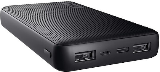Trust Primo Power Bank 15000mAh 15W with 2 USB-A Ports and USB-C Port Black view 2