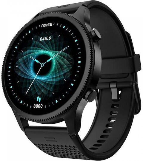 Noise Halo Smartwatch with Heart Rate Monitor (Black) view 1