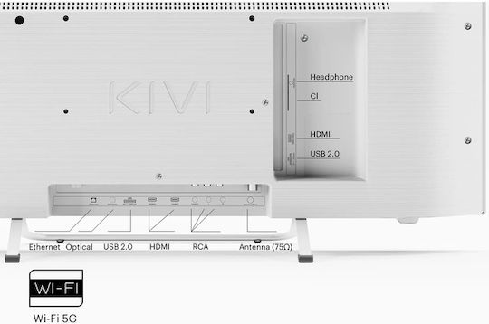 Kivi Smart Television 32" Full HD LED 32F760QW (2024) view 4