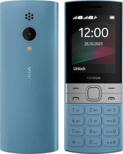 Nokia 150 2023 Dual SIM Mobile (English Menu) Cyan view 1
