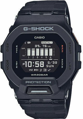 Casio G-Shock GBD-200-1 Waterproof Smartwatch (Black) view 2