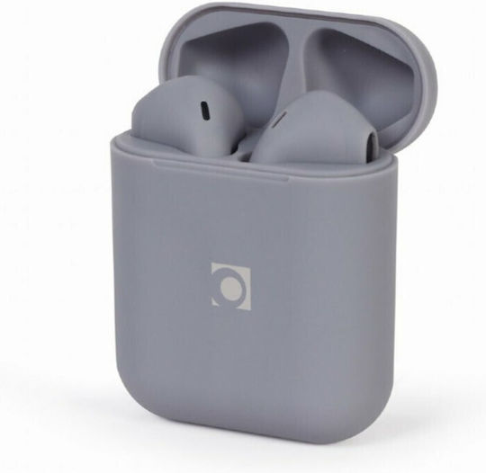 Gembird Seattle In-ear Bluetooth Handsfree Earphones with Charging Case Misty Grey