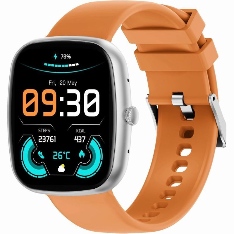 Gravity Gt18-4 Smartwatch Orange Black Strap προβολή 4