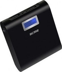 Acme PB06 Power Bank 6000mAh with 2 USB-A Ports Black view 2