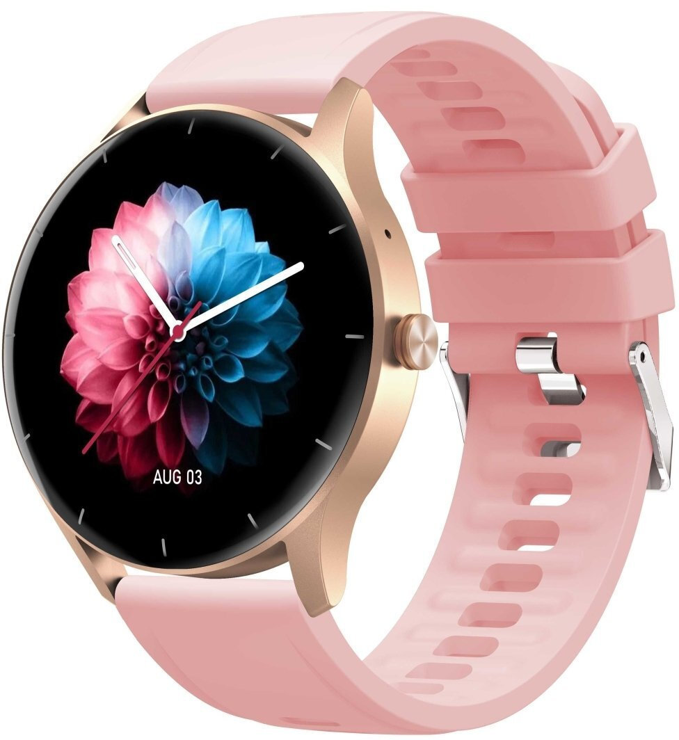 Smartwatch Gravity Gt2-1 Pro Pink Gold 1.43" Ips