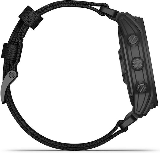 Garmin Tactix 7 Pro Titanium Waterproof Smartwatch with Heart Rate Monitor (Black Nylon Band) vue 4