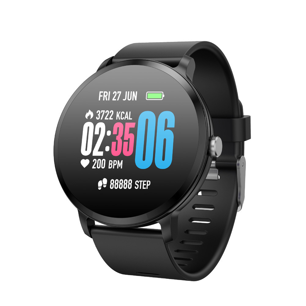 LikeSmart Sport Fit V11 Smartwatch with Heart Rate Monitor (Black) view 1